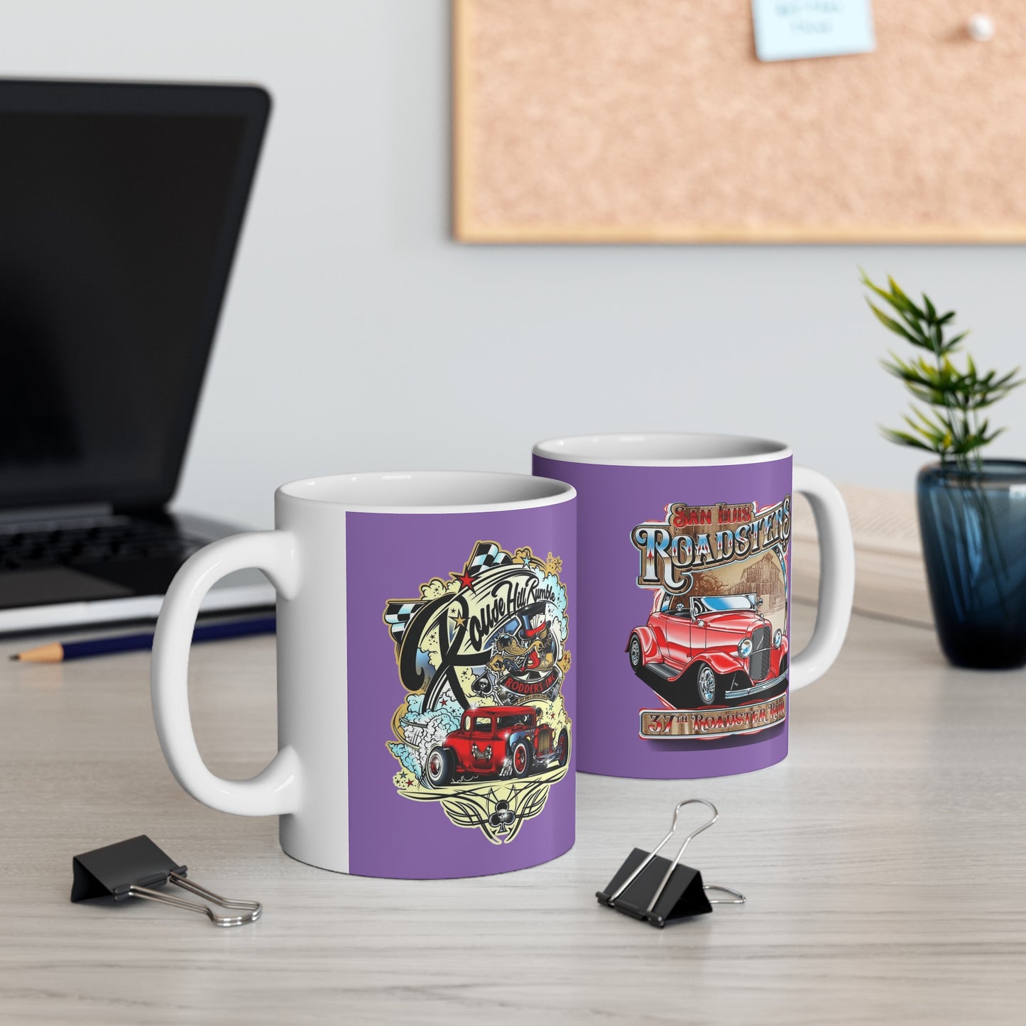 RoadSters Mug 11 Ounces Light Purple