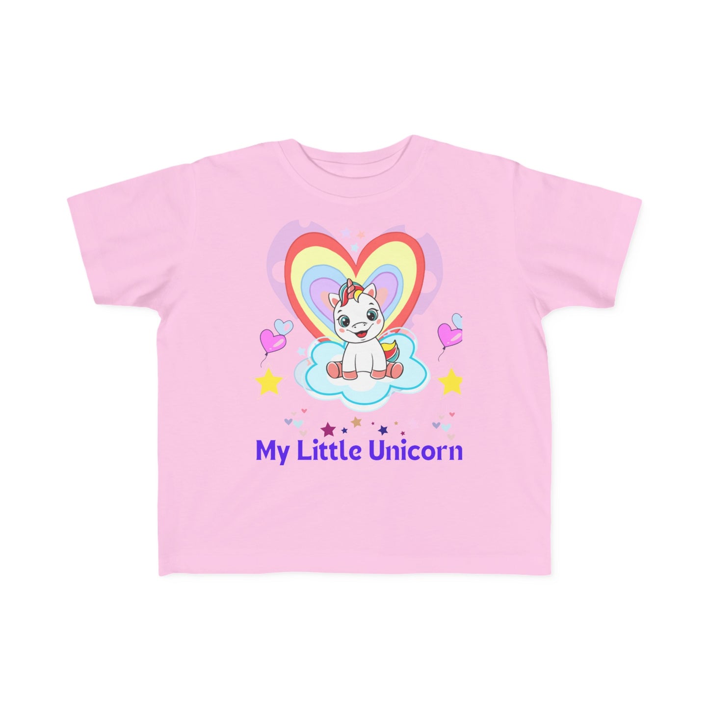 My Little Gold Star Unicorn Toddler's Fine Jersey Tee