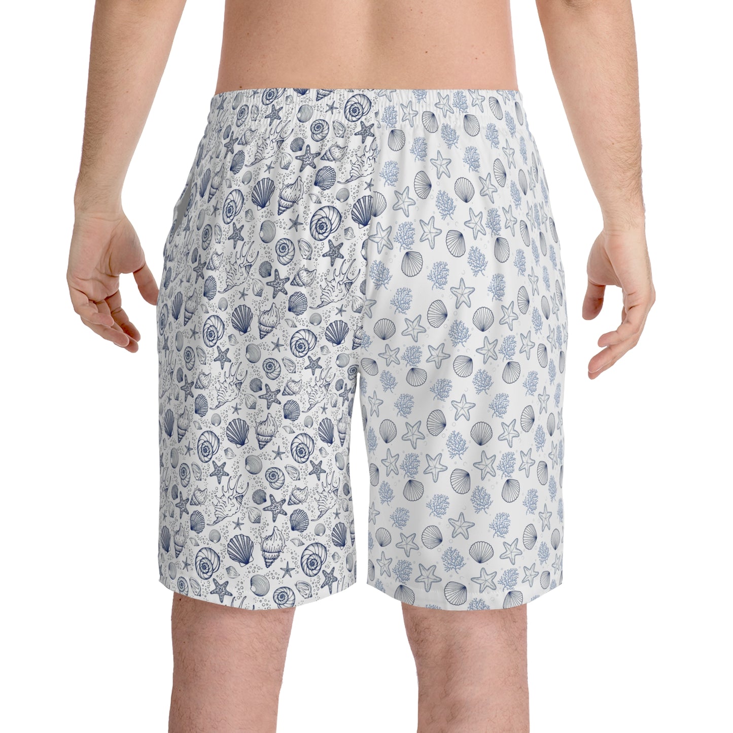 Men's Elastic Beach Shorts (AOP)