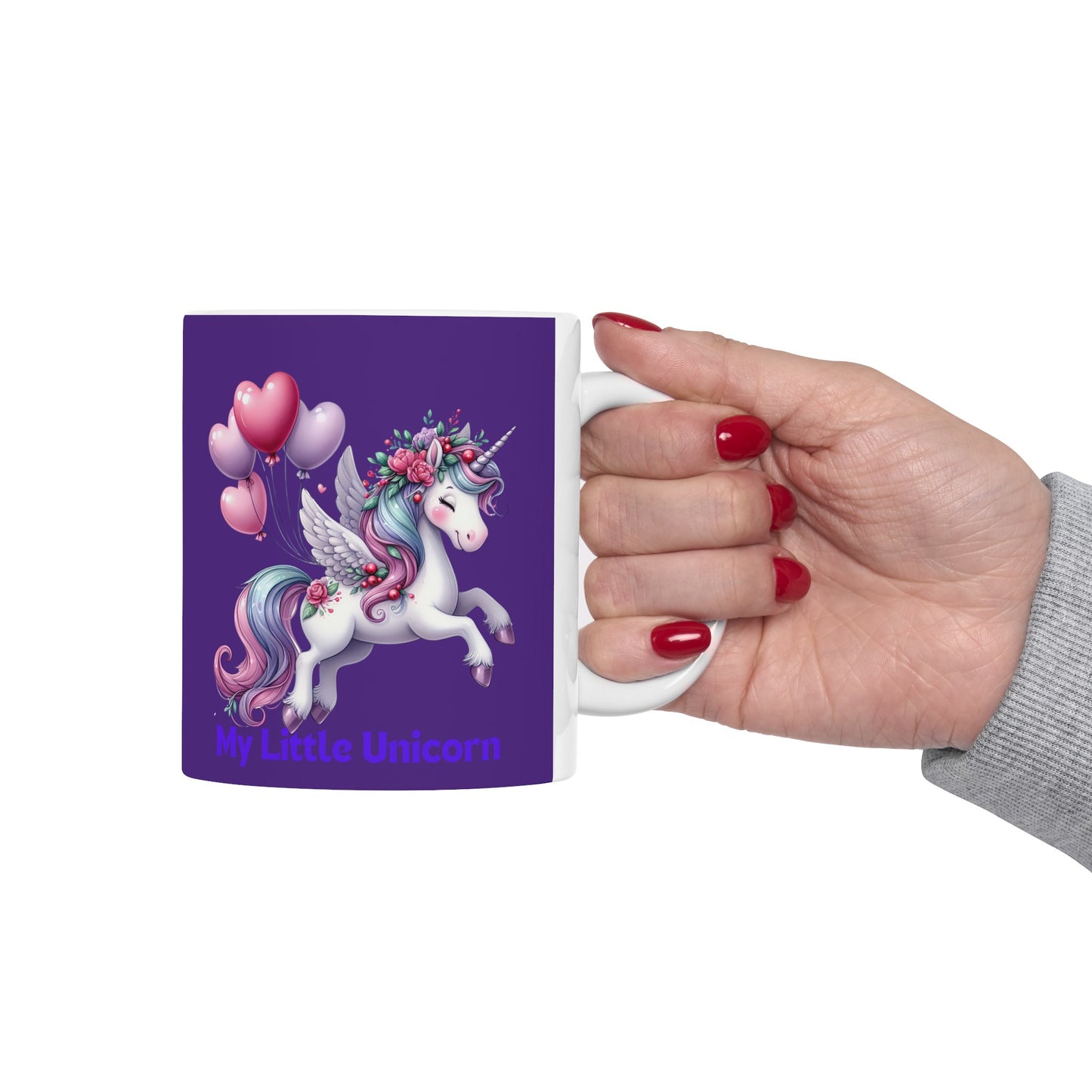 My Little Unicorn Horse Mug 11 Ounces Purple