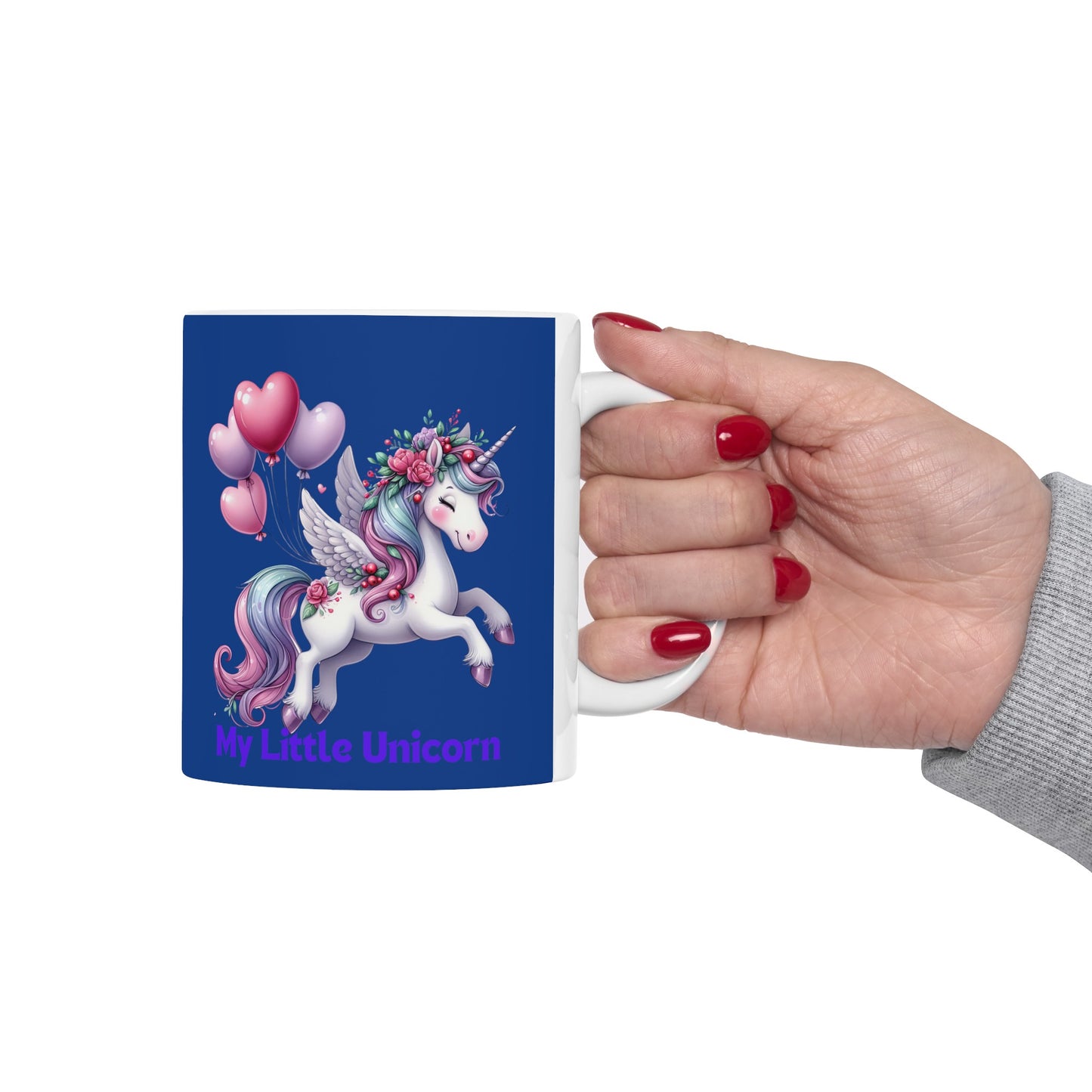 My Little Unicorn Horse Mug 11 Ounces Dark Blue