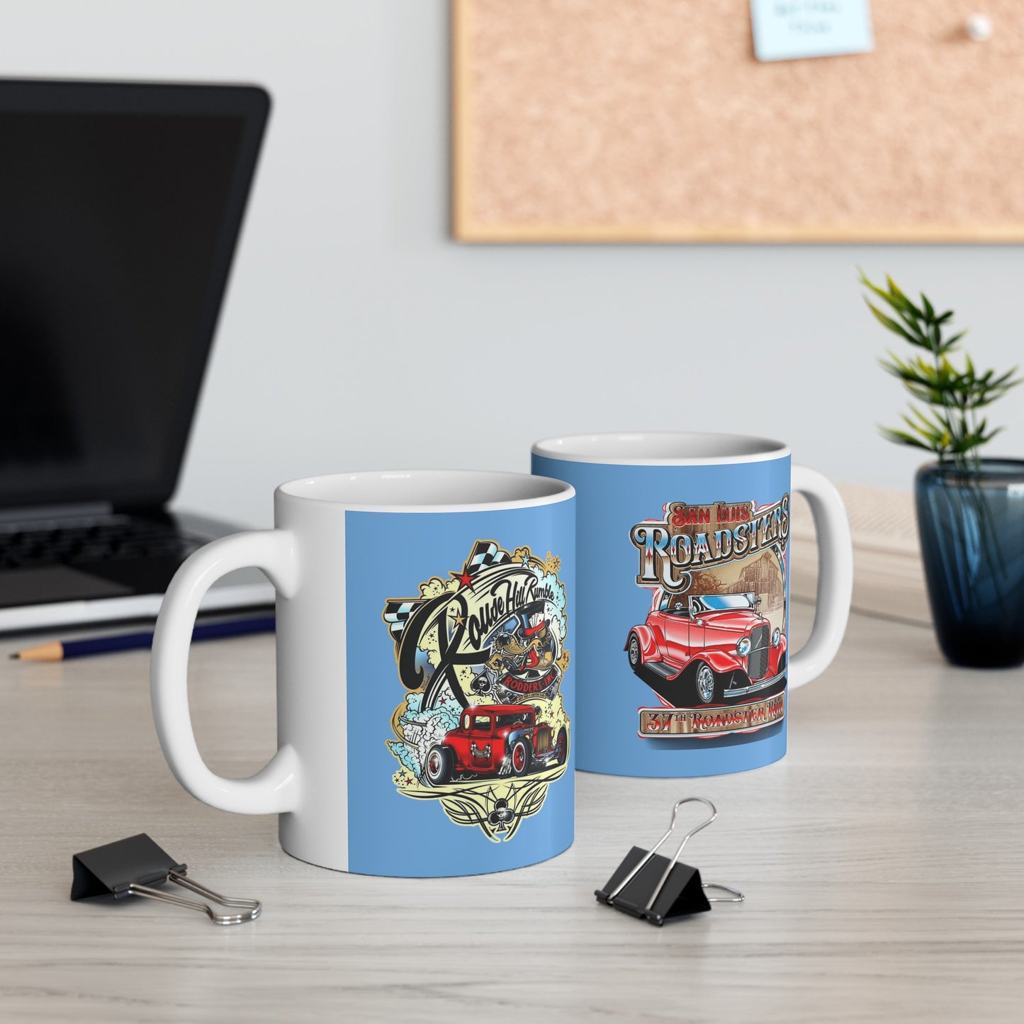 RoadSters Mug 11 Ounces Light Blue