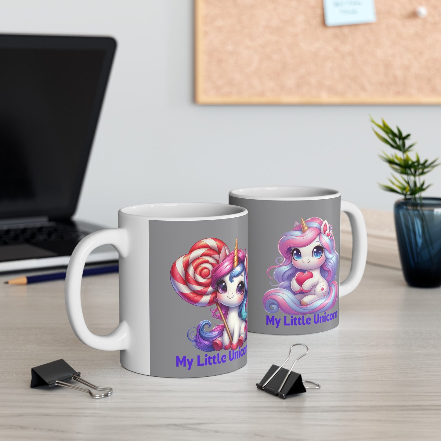 My Little Unicorn Sweet Mug 11 Ounces Grey