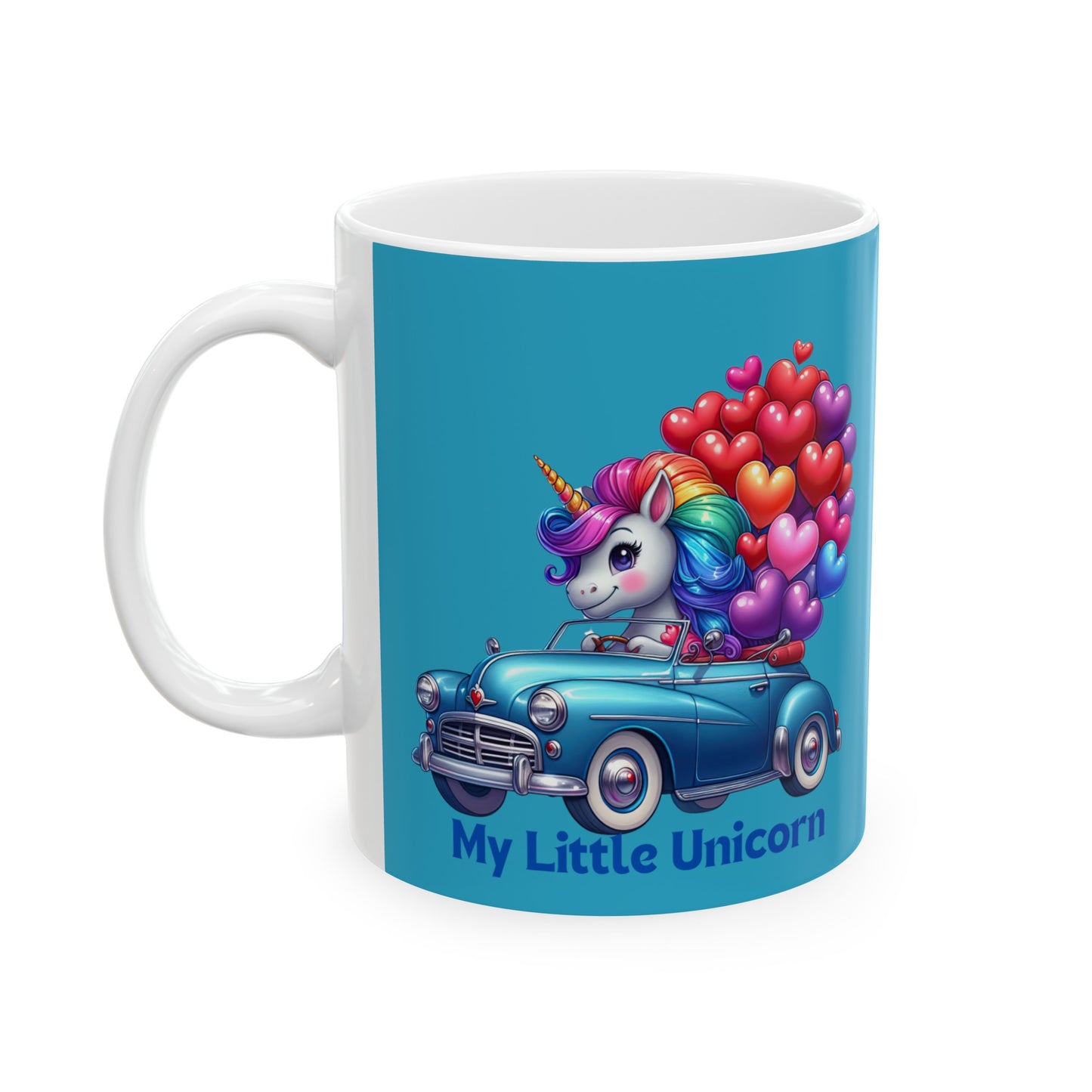 My Little Unicorn Driver Mug 11 Ounces Turquoise