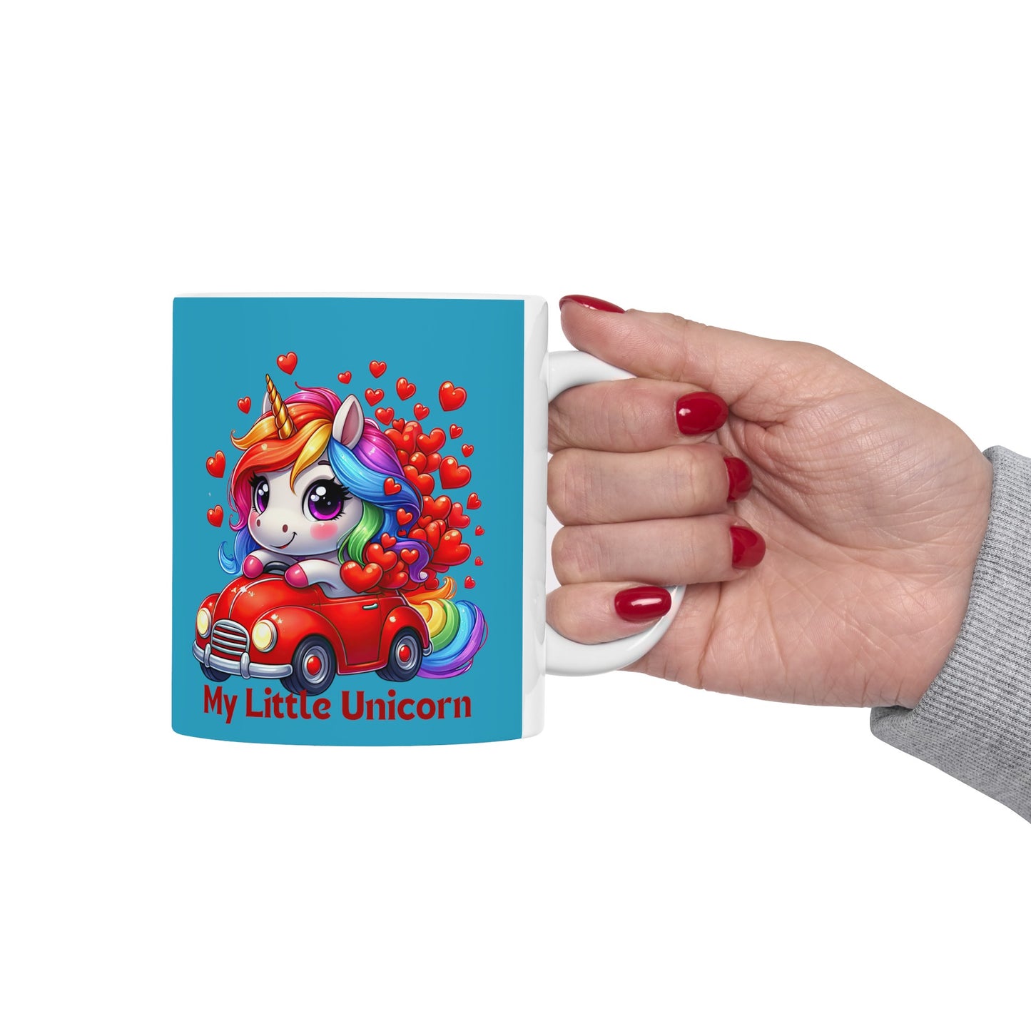 My Little Unicorn Driver Mug 11 Ounces Turquoise