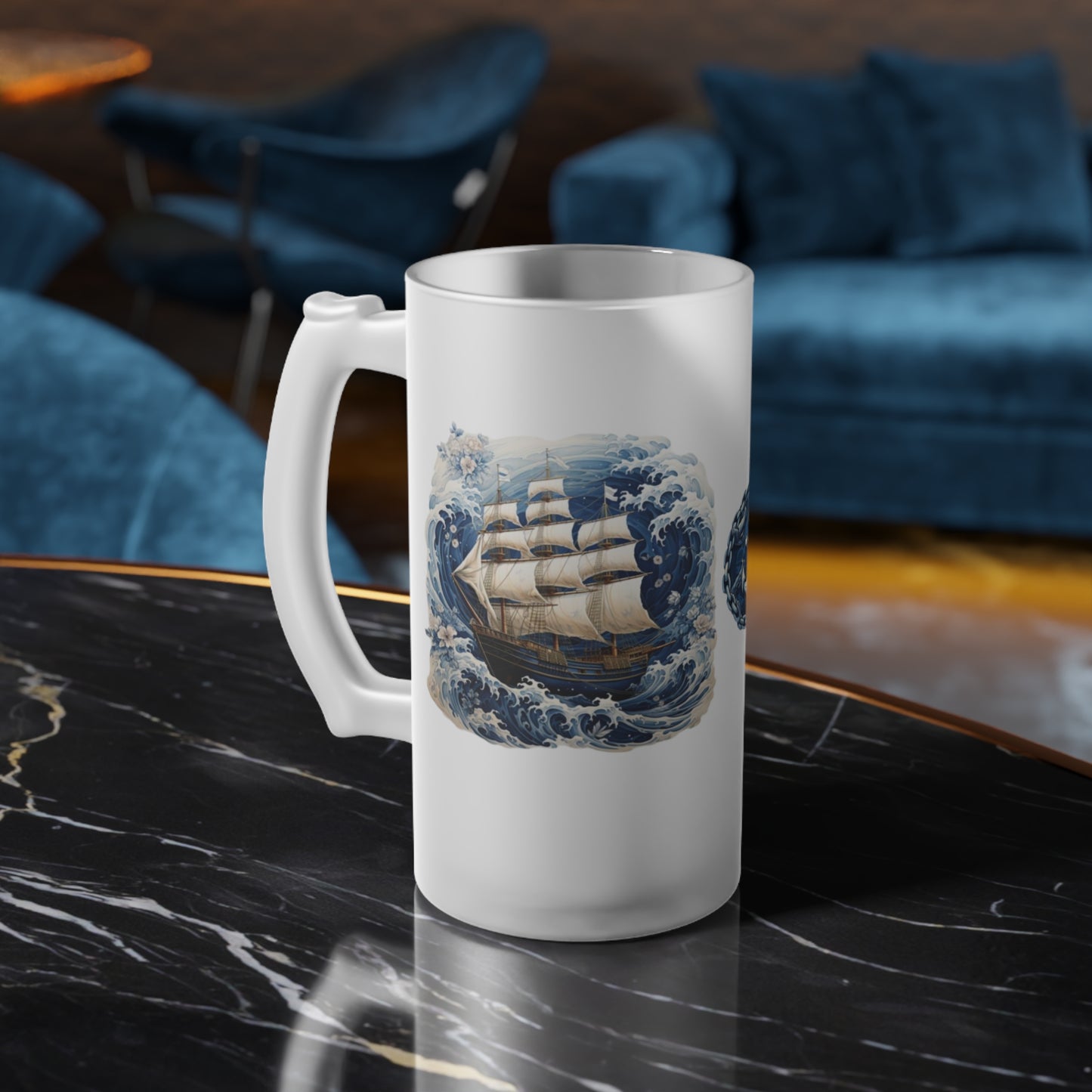 Frosted Glass Beer Mug