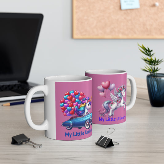 My Little Unicorn Horse Mug 11 Ounces Light Pink