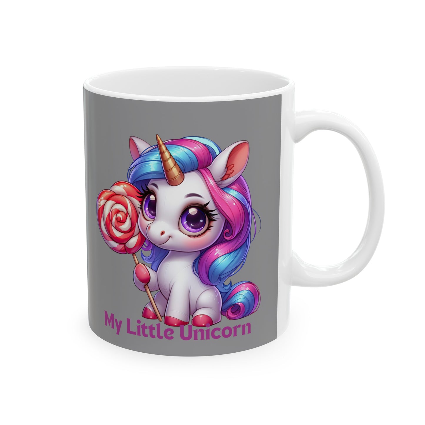 My Little Unicorn Princess Mug 11 Ounces Grey