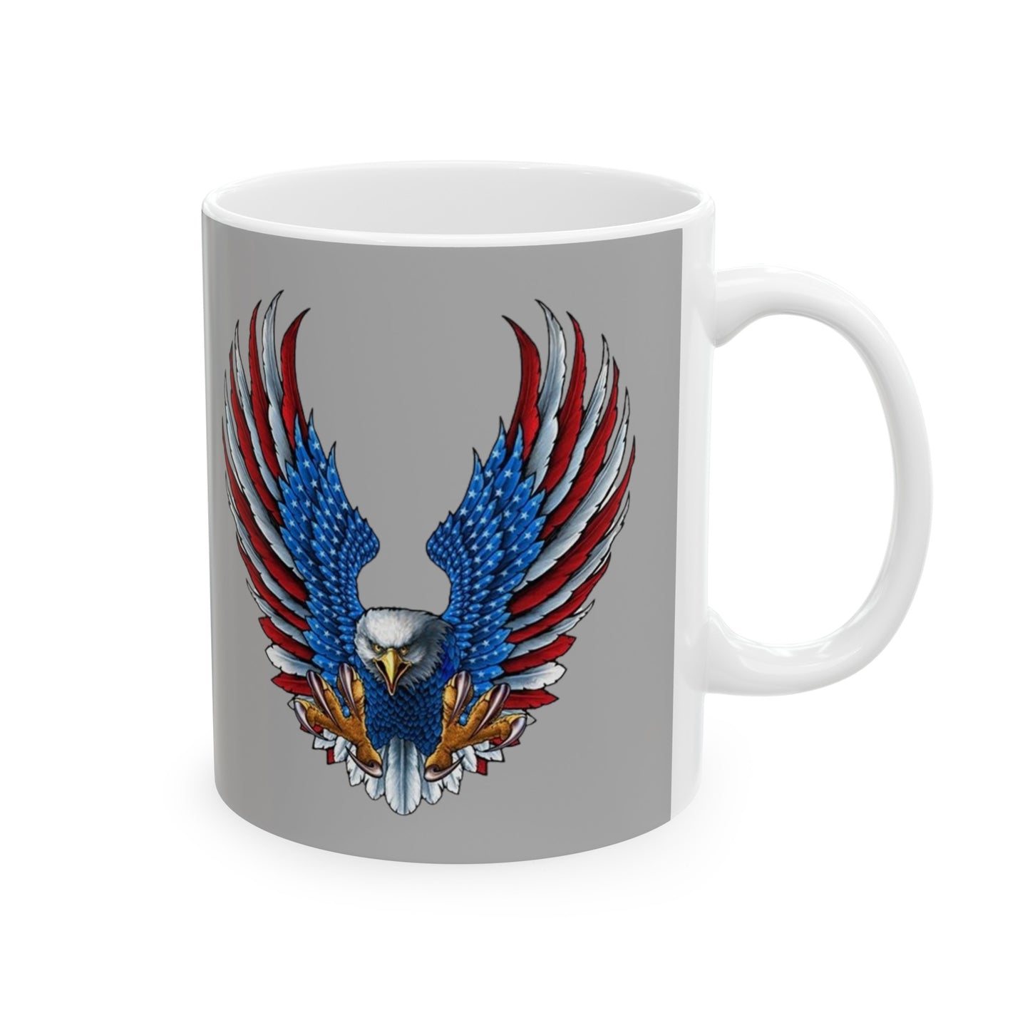 Eagle Mug 11 Ounces Light Grey