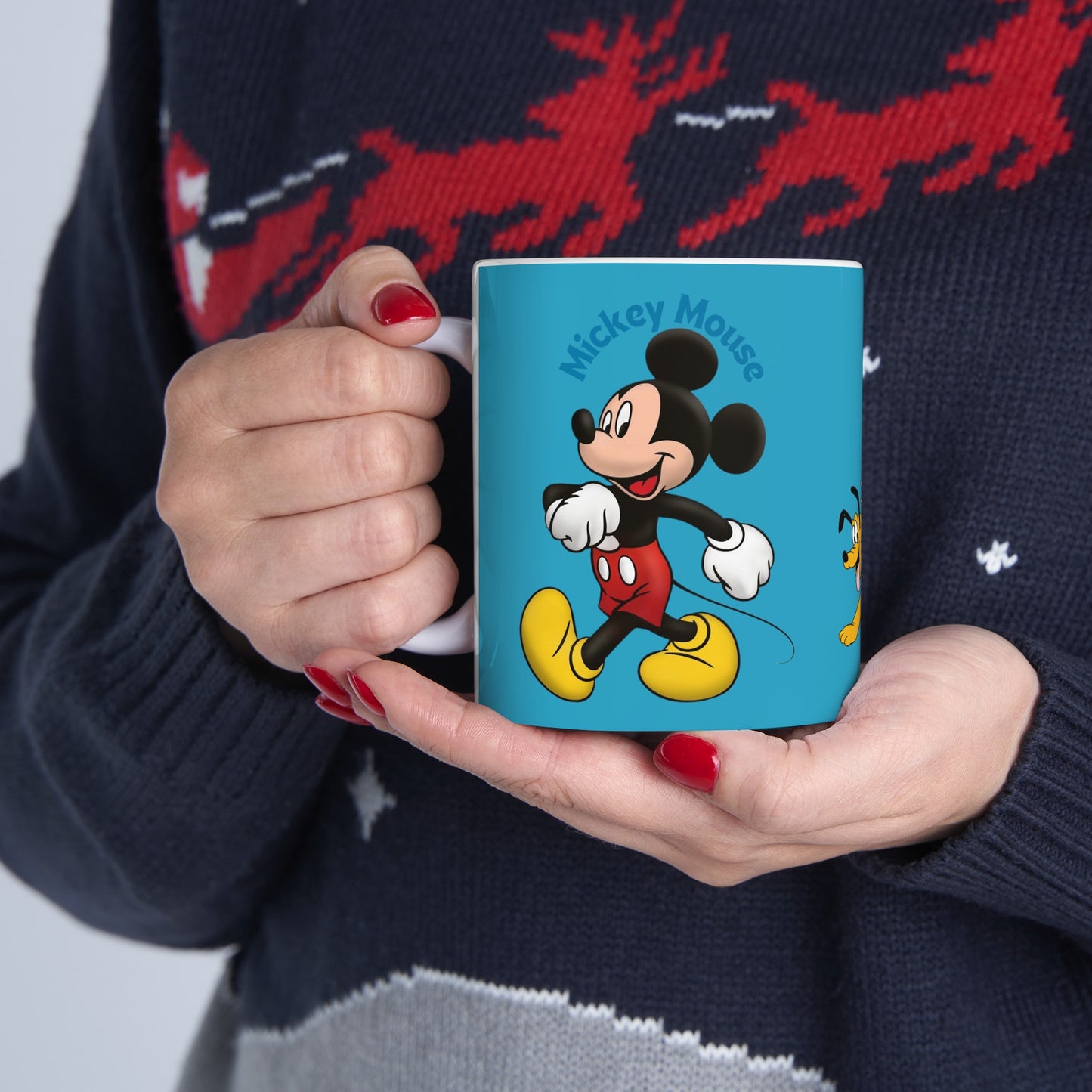 Mickey Mouse And Friends Mug 11 Ounces Turquoise