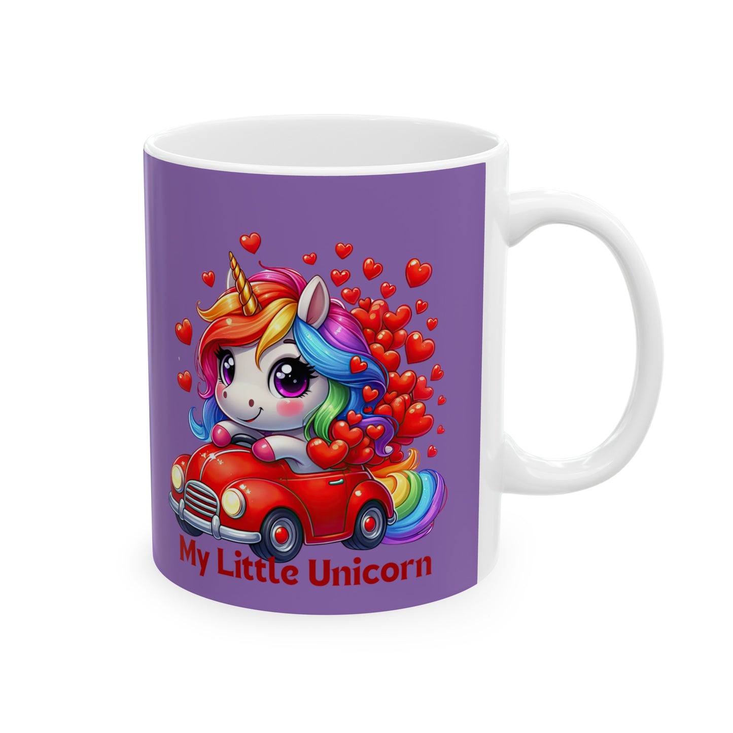 My Little Unicorn Driver Mug 11 Ounces Light Purple