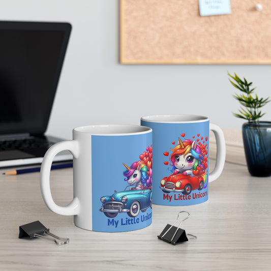 My Little Unicorn Driver Mug 11 Ounces Light Blue