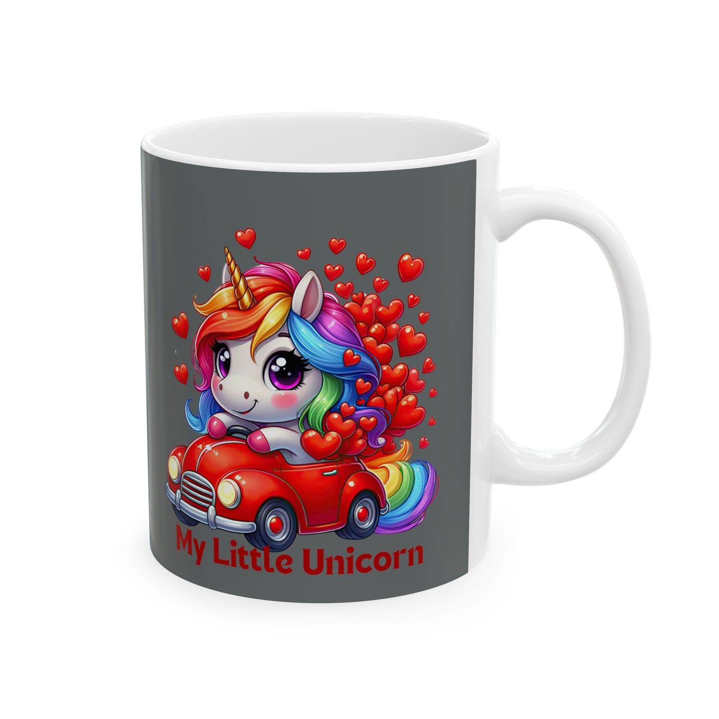 My Little Unicorn Driver Mug 11 Ounces Dark Grey