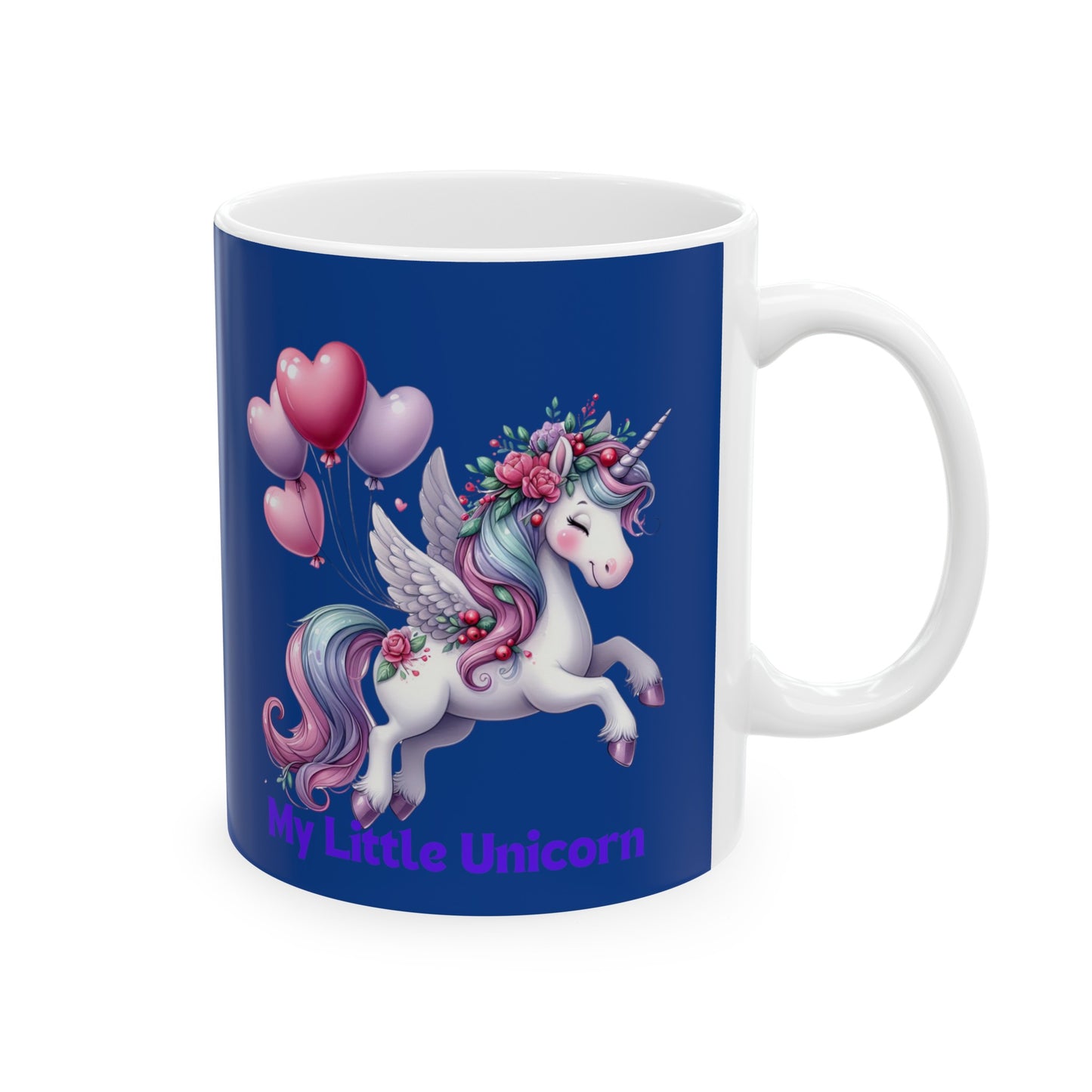 My Little Unicorn Horse Mug 11 Ounces Dark Blue