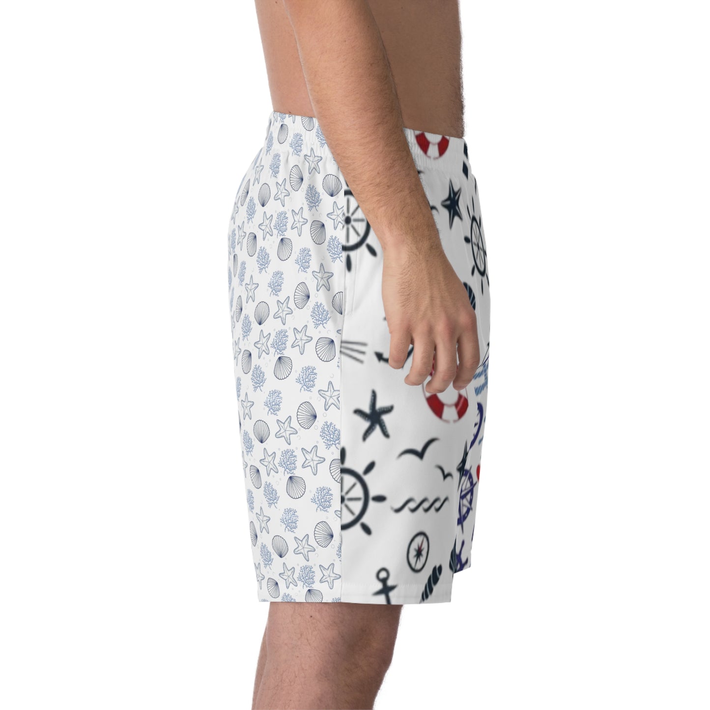 Men's Elastic Beach Shorts (AOP)