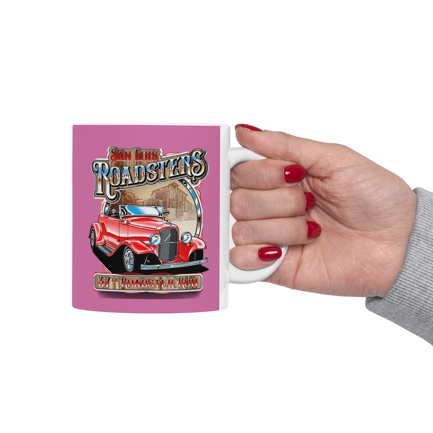 RoadSters Mug 11 Ounces Light Pink