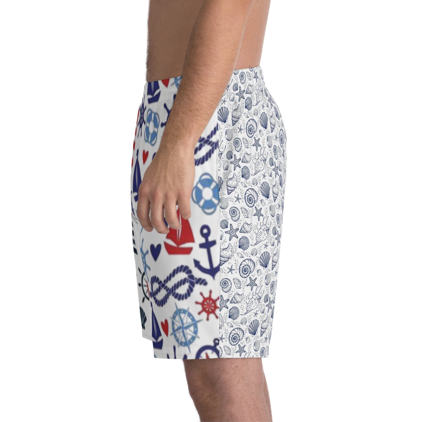 Men's Elastic Beach Shorts (AOP)