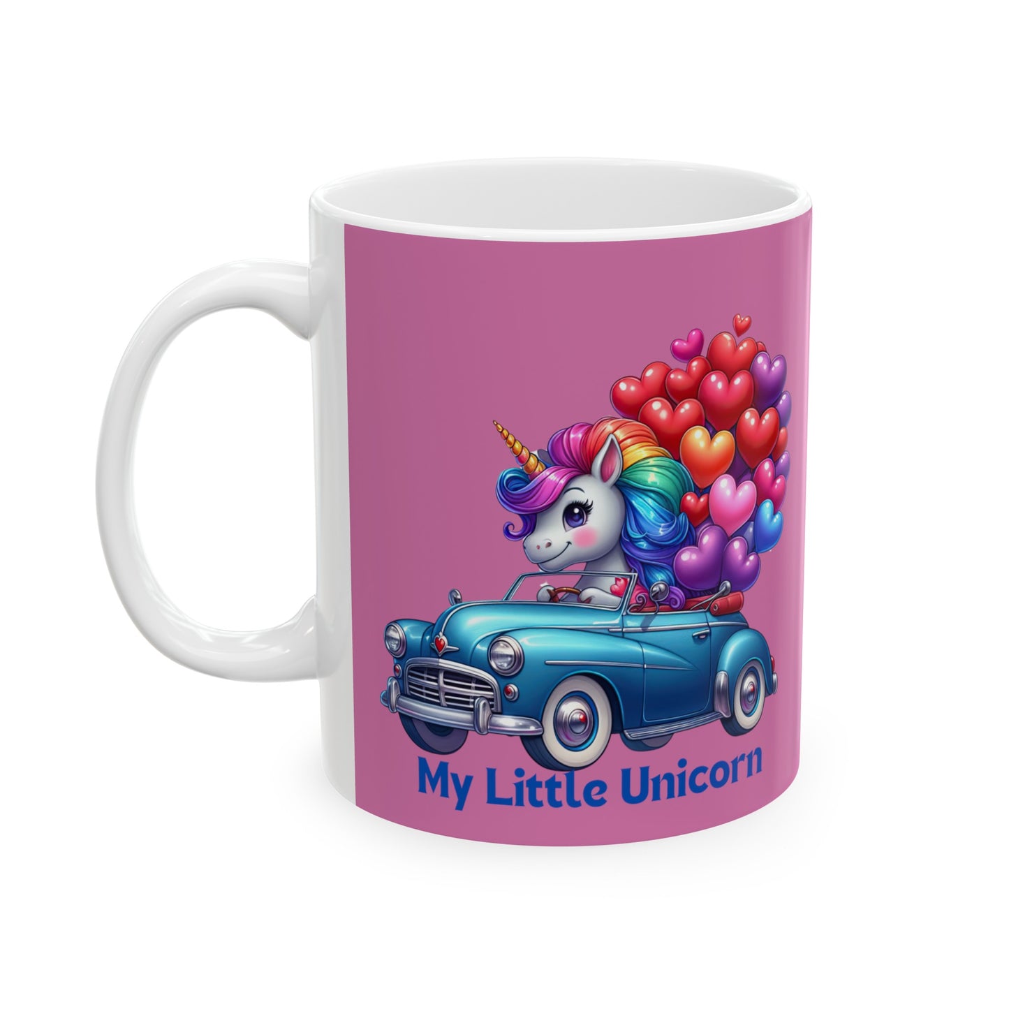 My Little Unicorn Driver Mug 11 Ounces Light Pink