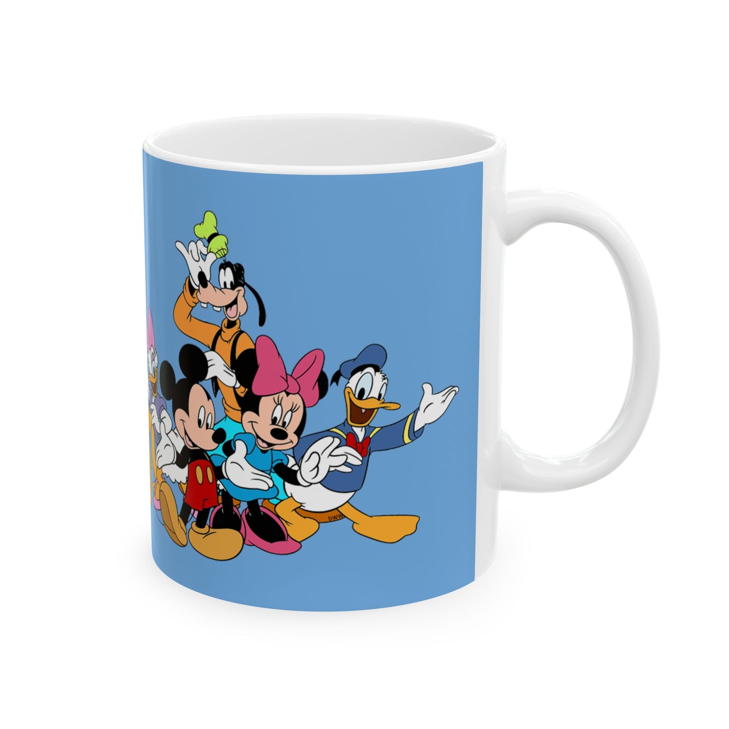 Mickey Mouse And Friends Mug 11 Ounces Light Blue