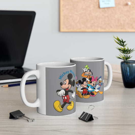 Mickey Mouse And Friends Mug 11 Ounces Grey