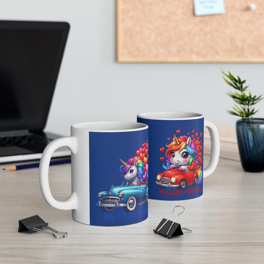 My Little Unicorn Driver Mug 11 Ounces Dark Blue