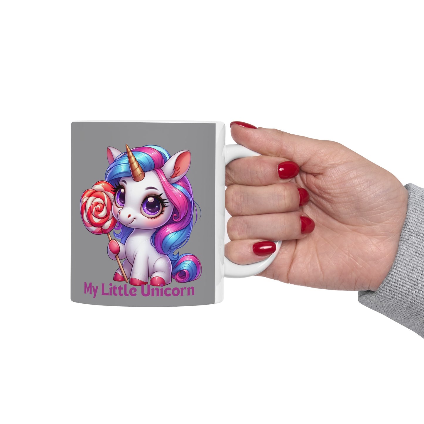 My Little Unicorn Princess Mug 11 Ounces Grey