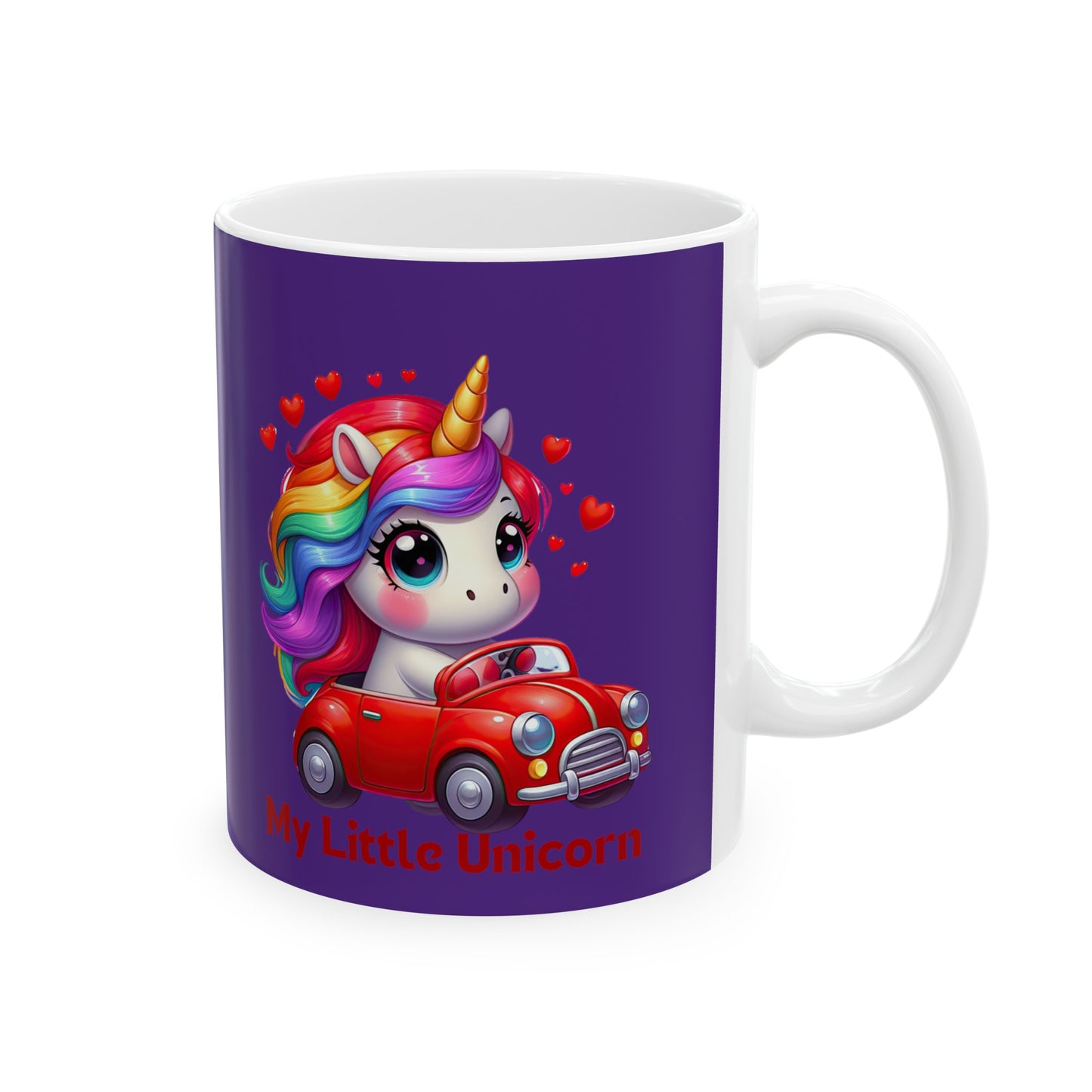 My Little Unicorn Castle Mug 11 Ounces Purple