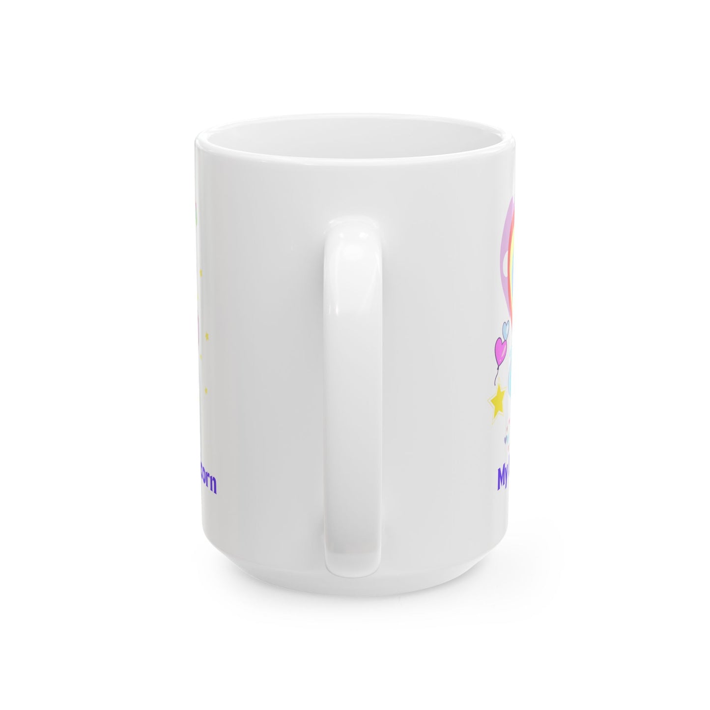 My Little Unicorn Balloons Mug 11-15 Ounces White