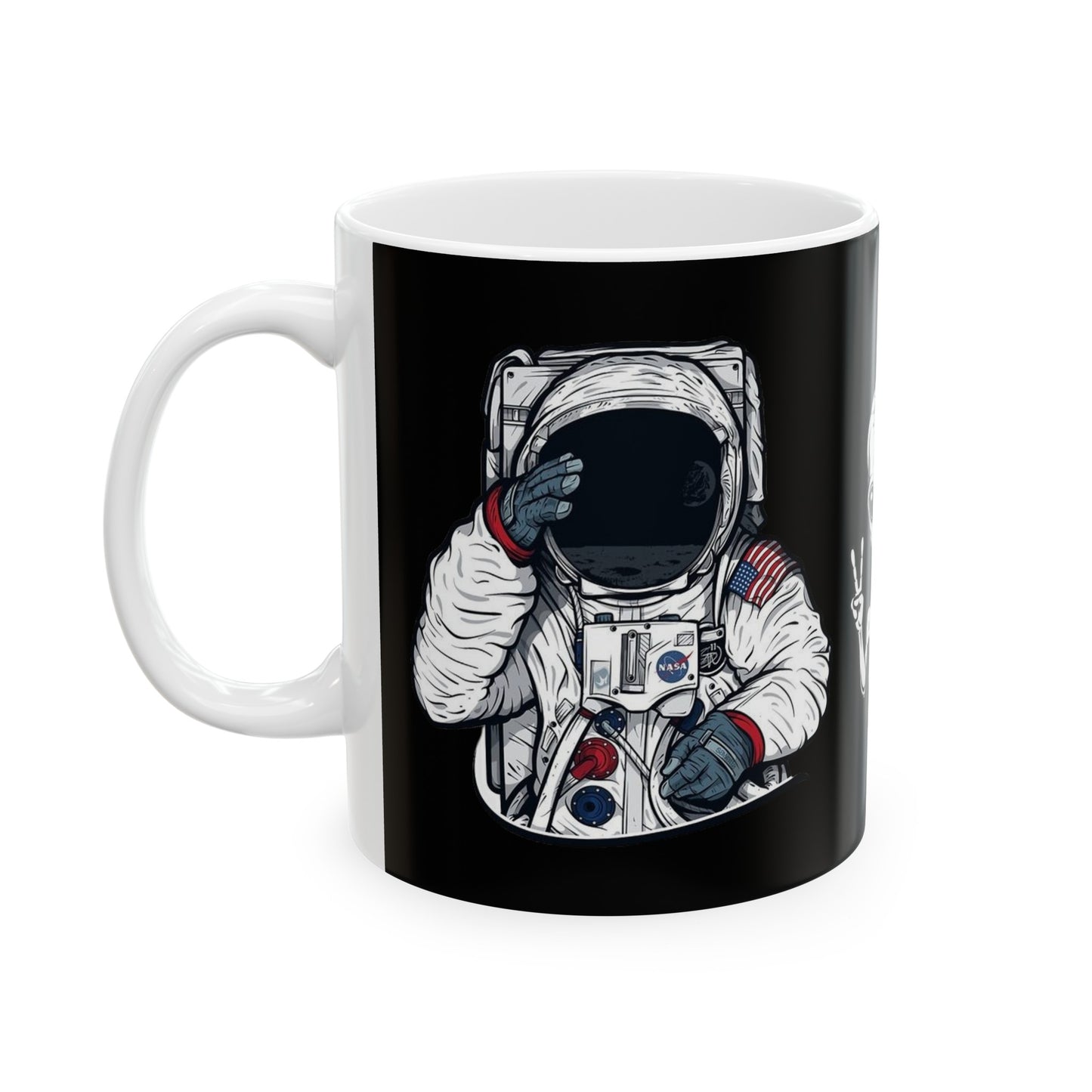 Nasa Alien Mug 11 Ounces Black