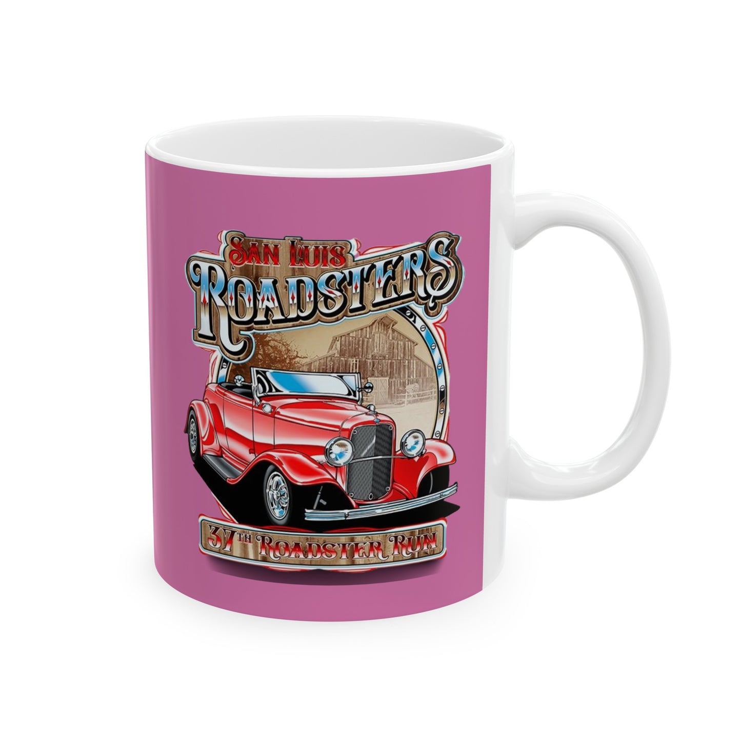 RoadSters Mug 11 Ounces Light Pink