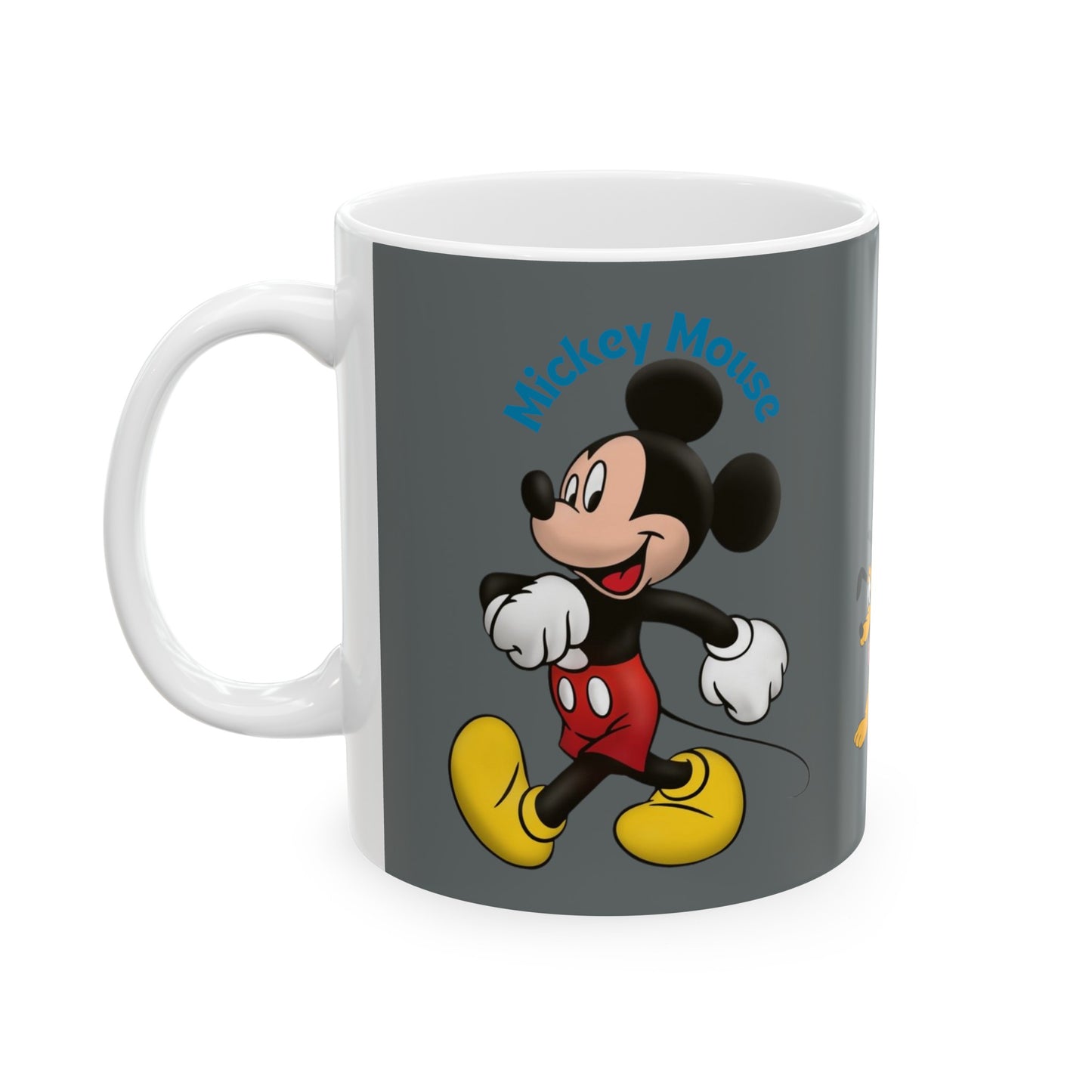 Mickey Mouse And Friends Mug 11 Ounces Dark Grey