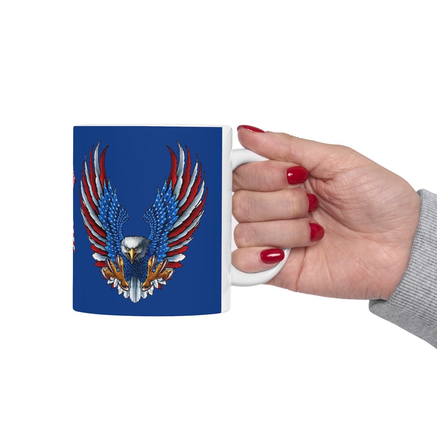 Eagle Usa Mug 11 Ounces Dark Blue