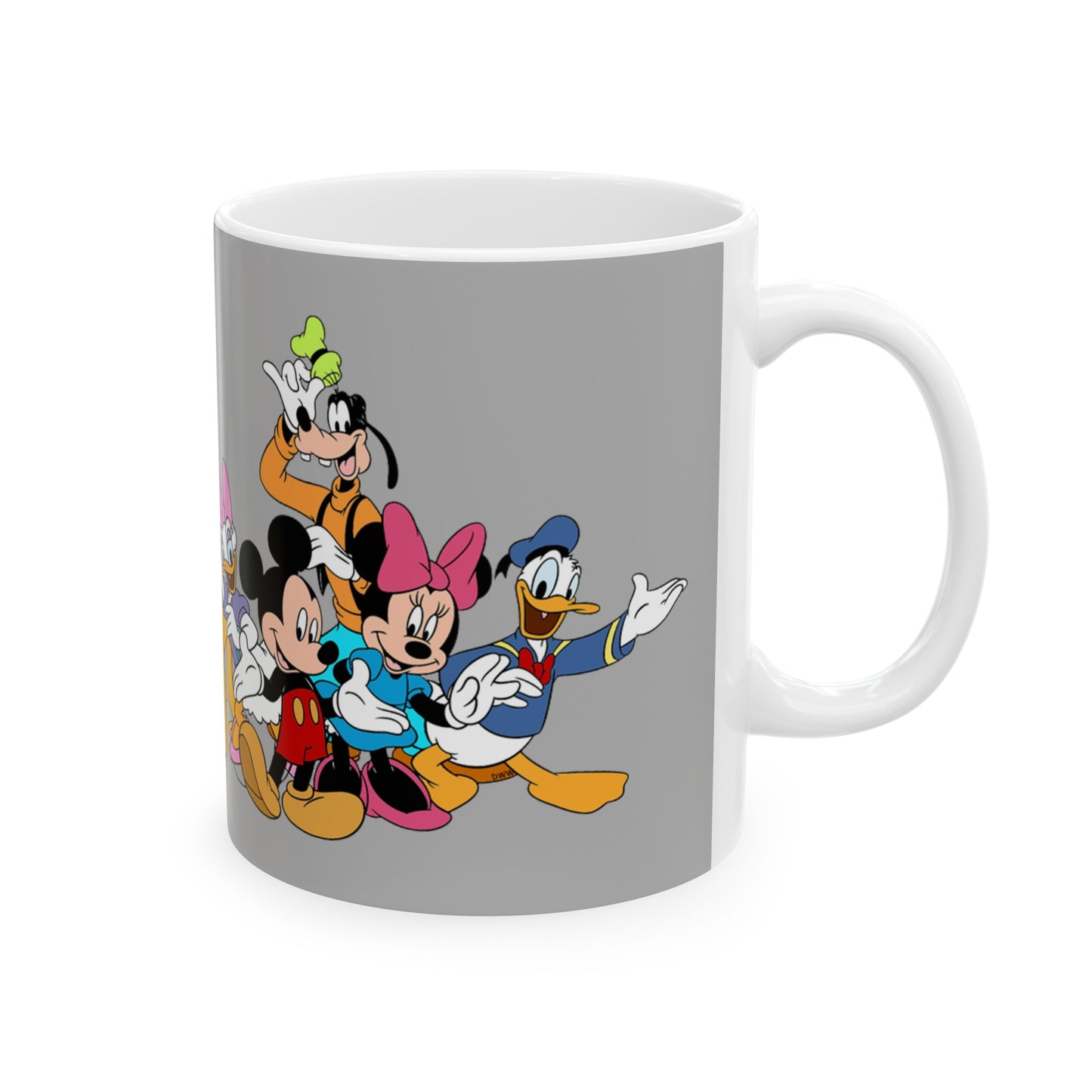 Mickey Mouse And Friends Mug 11 Ounces Light Grey