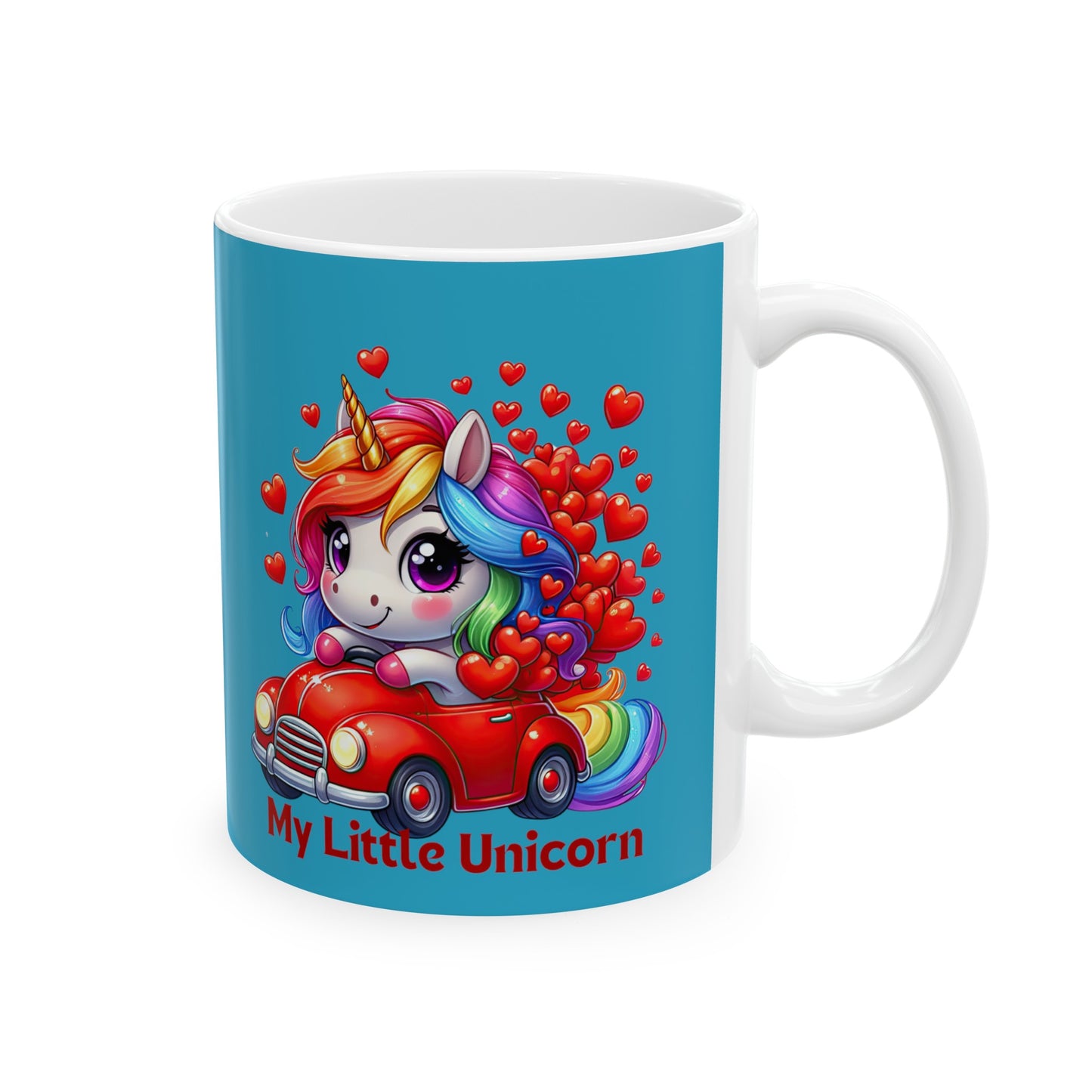 My Little Unicorn Driver Mug 11 Ounces Turquoise