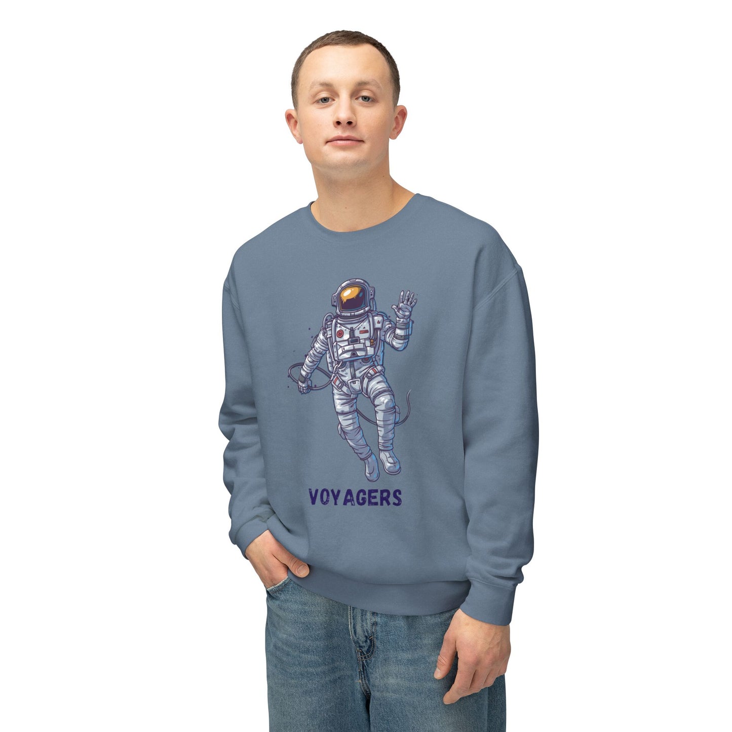 Unisex Long Sleeves Lightweight Crewneck Sweatshirt