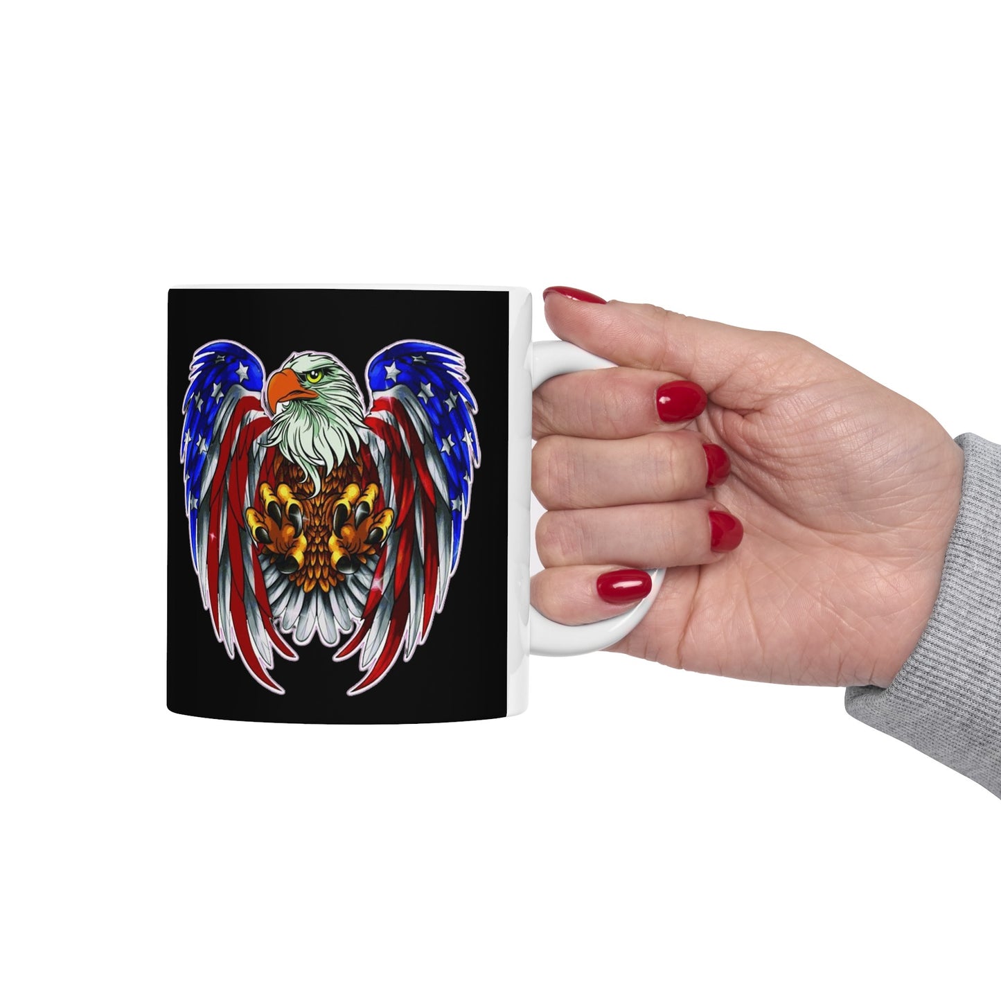 Eagle Make America Great Mug 11 Ounces Black