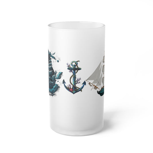 Frosted Glass Beer Mug