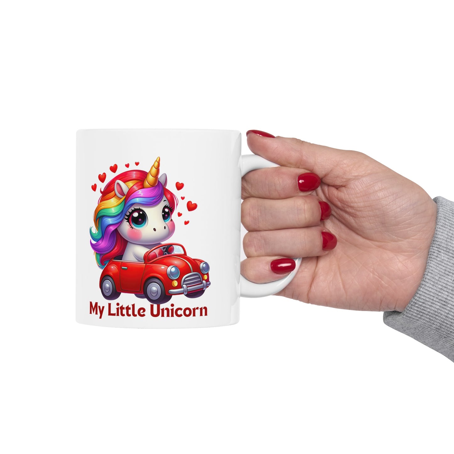 My Little Unicorn Castle Mug 11 Ounces White