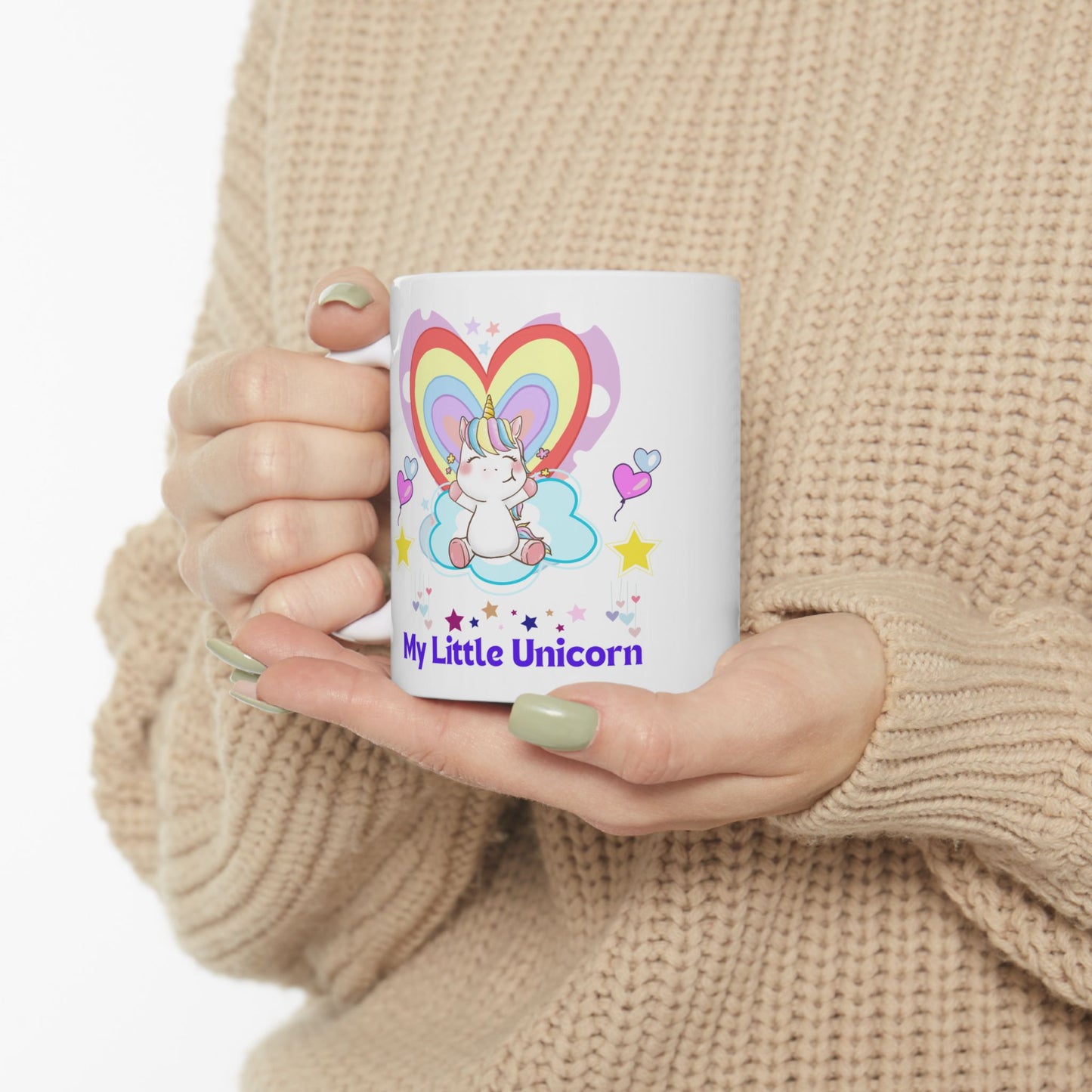 My Little Unicorn Balloons Mug 11-15 Ounces White