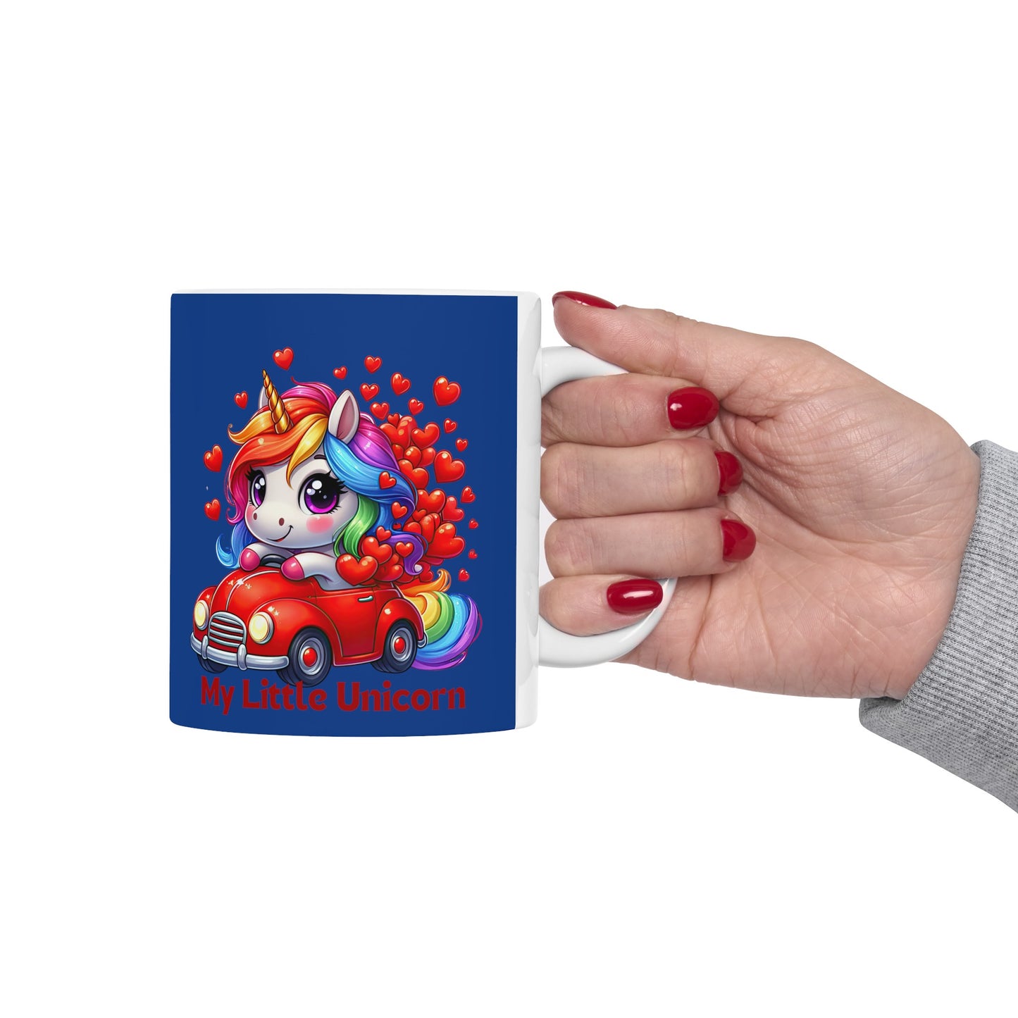 My Little Unicorn Driver Mug 11 Ounces Dark Blue