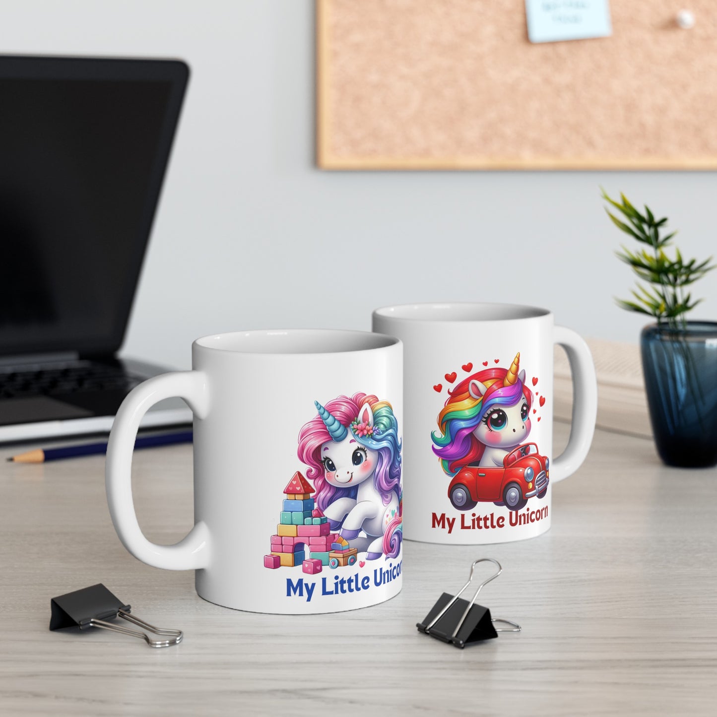 My Little Unicorn Castle Mug 11 Ounces White