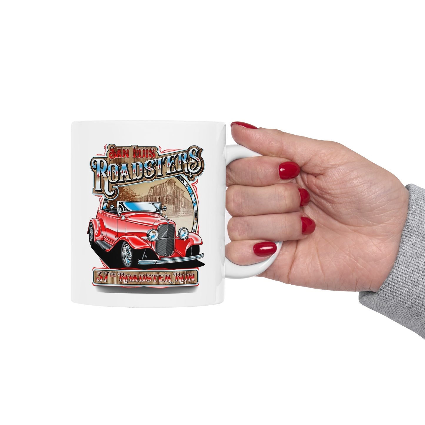 RoadSters Mug 11 Ounces White