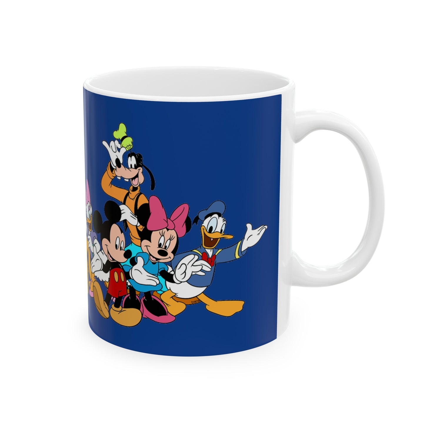 Mickey Mouse And Friends Mug 11 Ounces Dark Blue