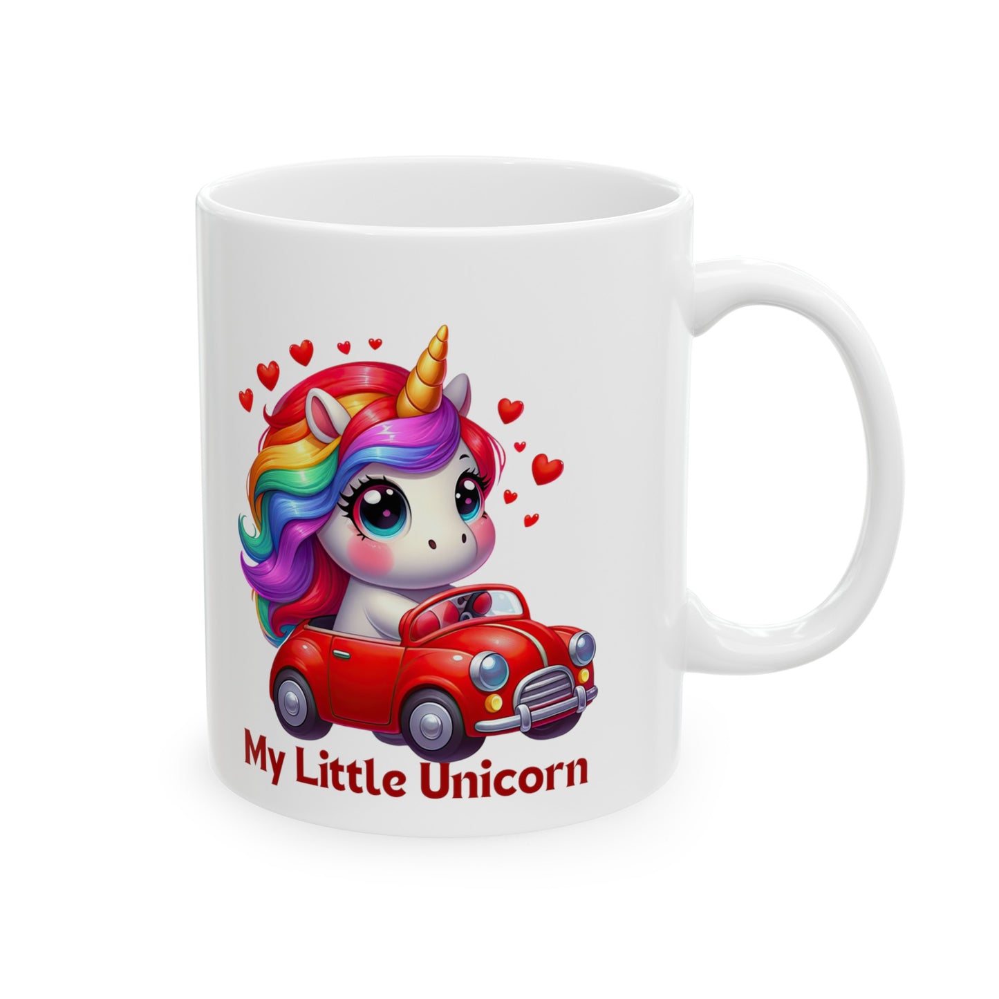 My Little Unicorn Castle Mug 11 Ounces White