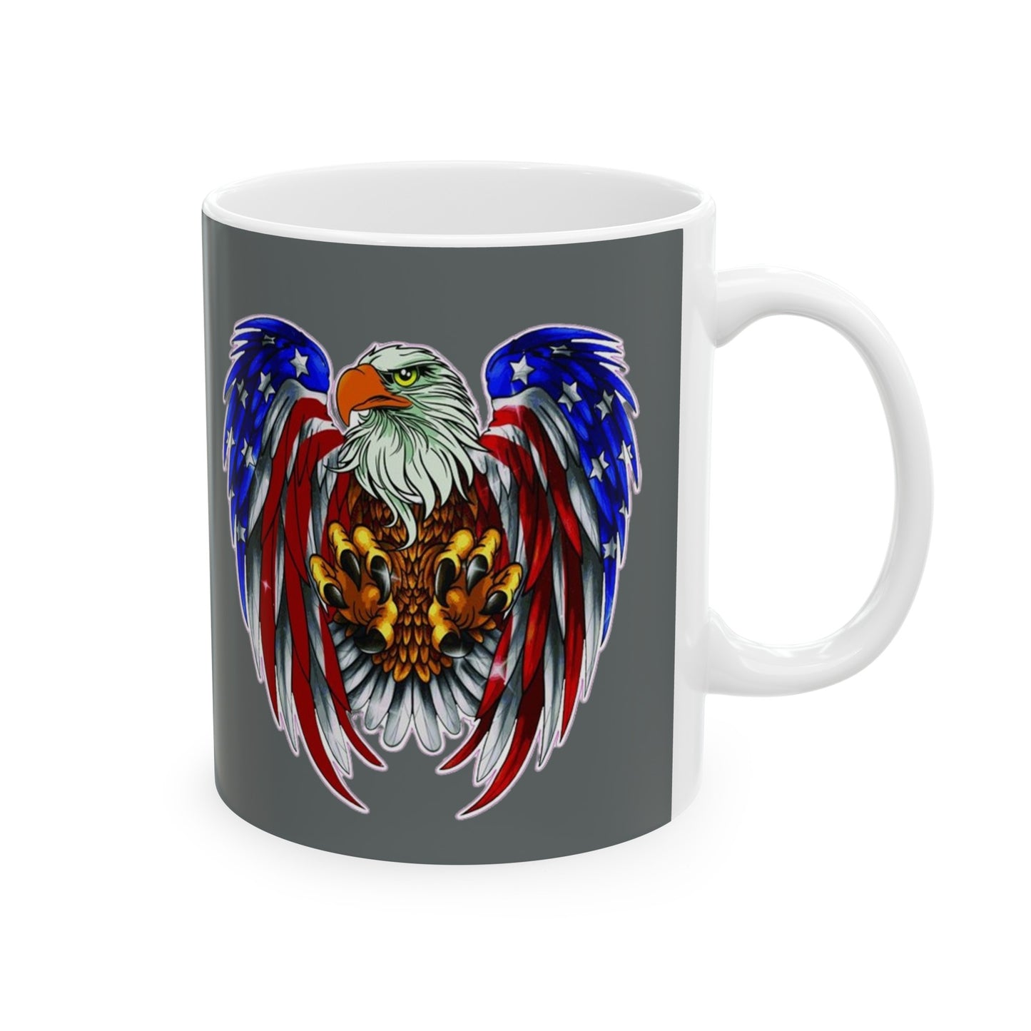 Eagle Make America Great Mug 11 Ounces Dark Grey