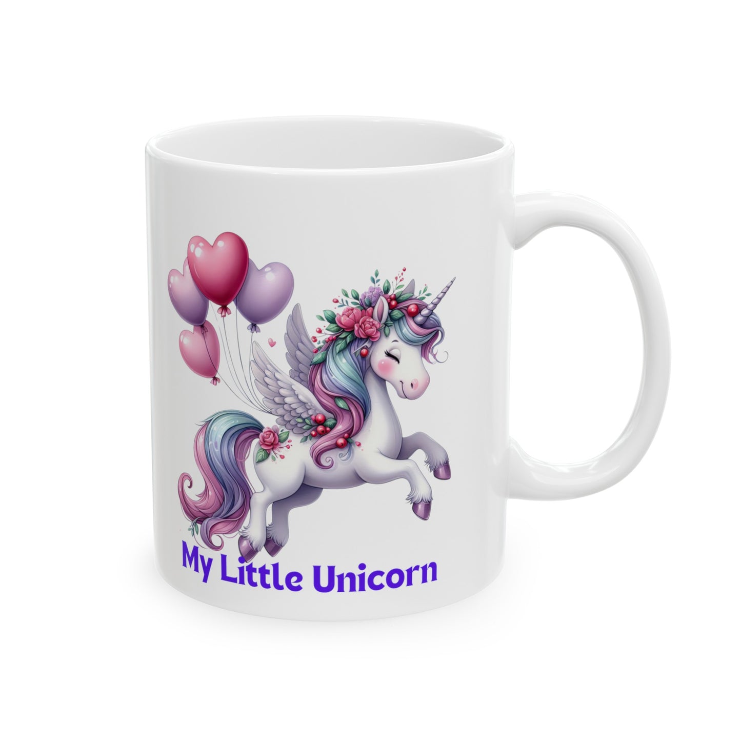 My Little Unicorn Horse Mug 11 Ounces White