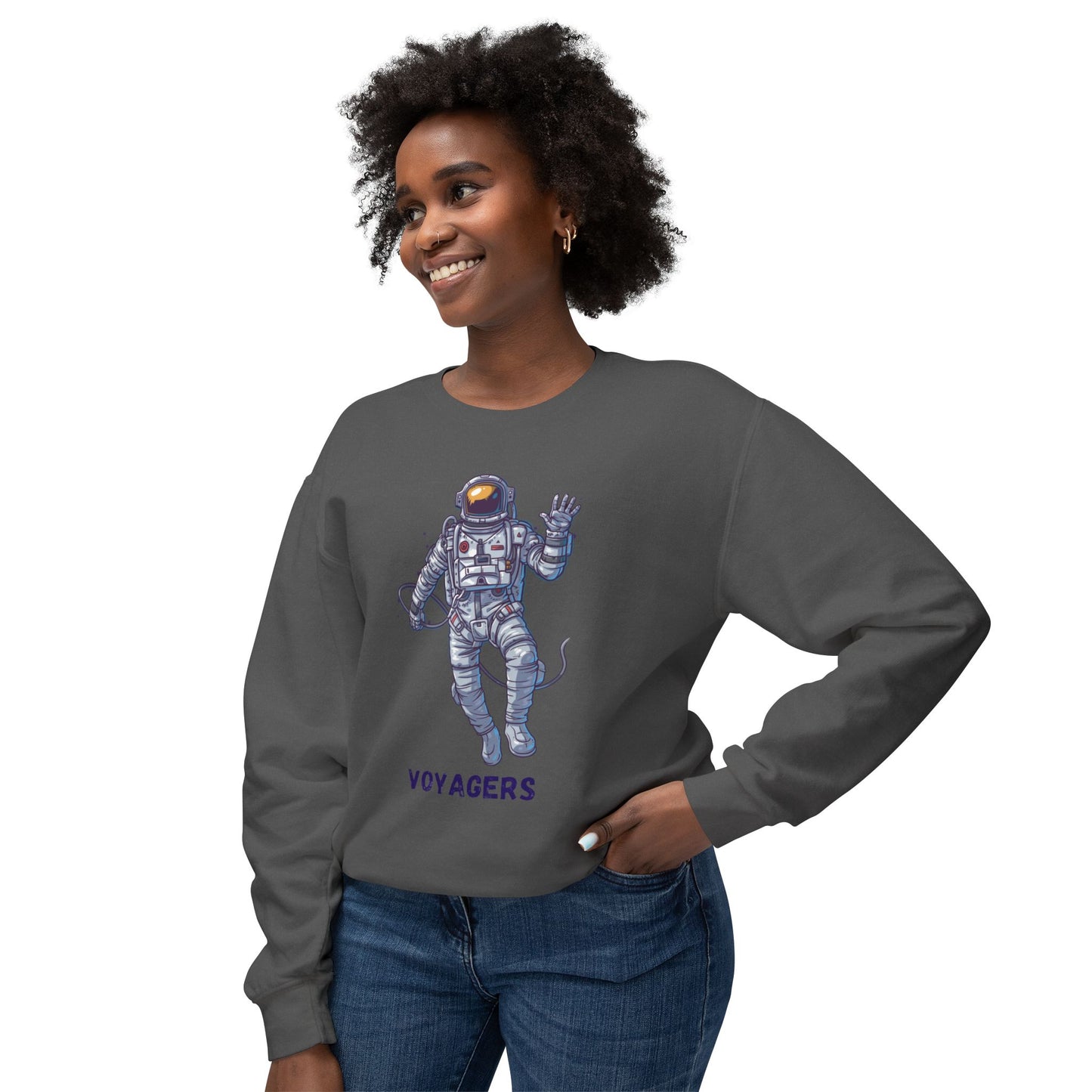 Unisex Long Sleeves Lightweight Crewneck Sweatshirt