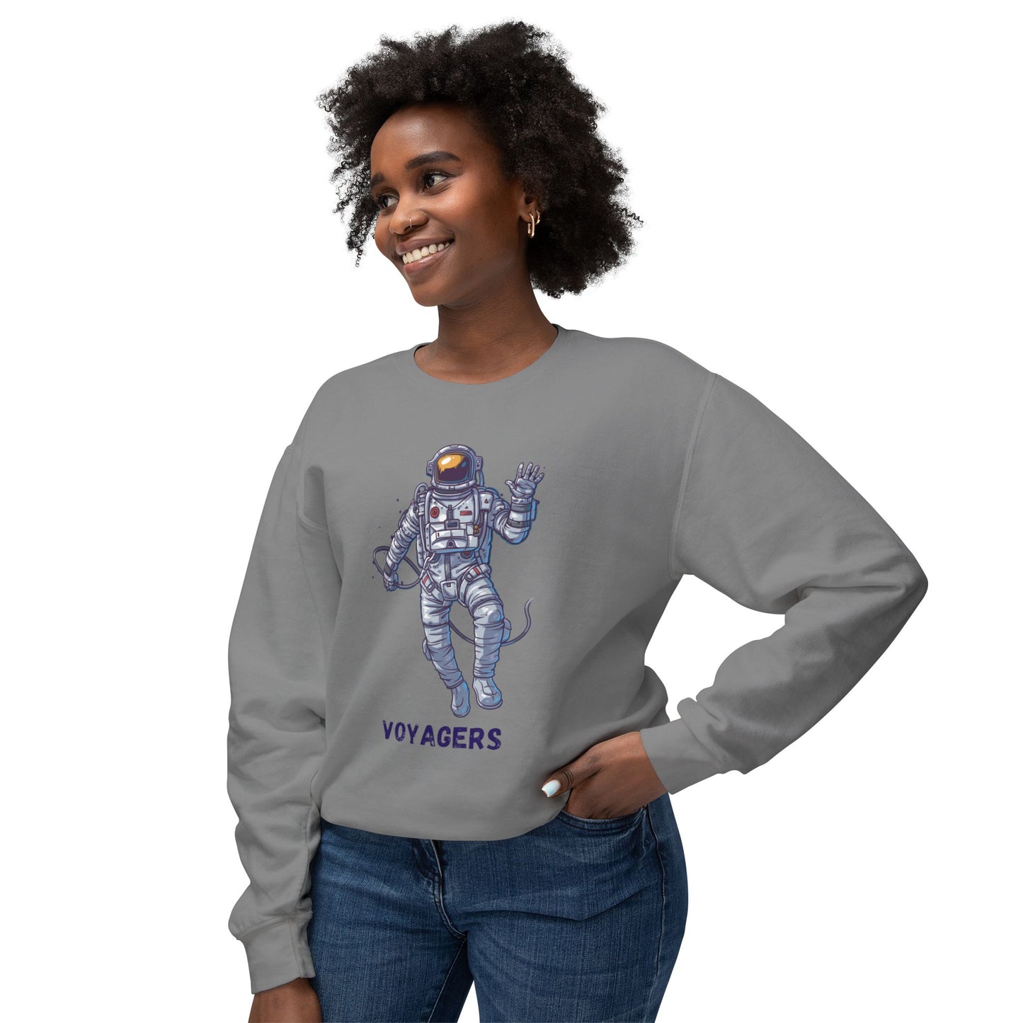 Unisex Long Sleeves Lightweight Crewneck Sweatshirt