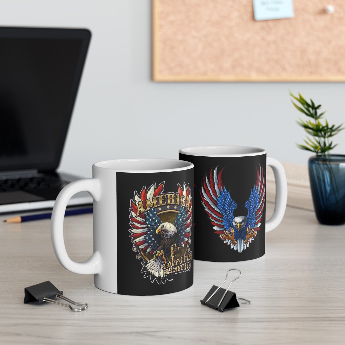 Eagle Usa Mug 11 Ounces Black