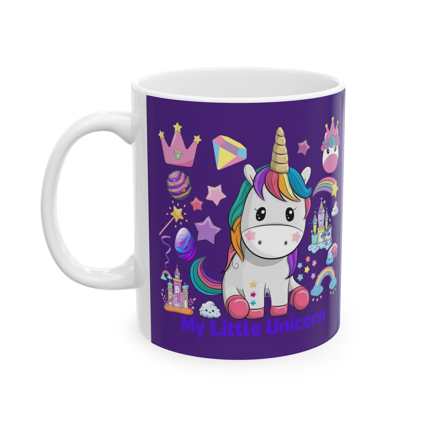 My Little Unicorn Fantasy Mug 11 Ounces Purple